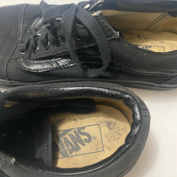 Vans Black Canvas Sneakers Mens 9/Women 10.5 classic - Picture 6 of 9